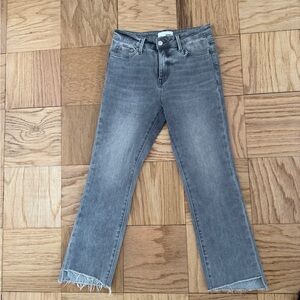 Classic Gray Straight Leg Women's Jeans